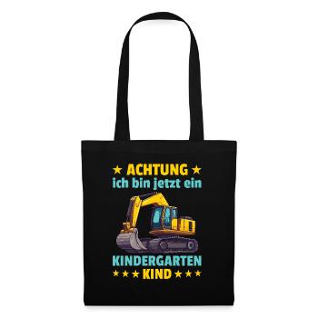 Attention I am now a kindergarten child - Tote Bag - black - Front