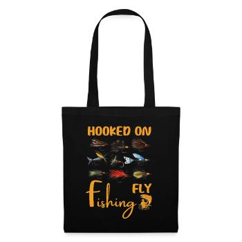 Colorful Fishing Fly Lures Design For Fishermen - Tote Bag - black - Front