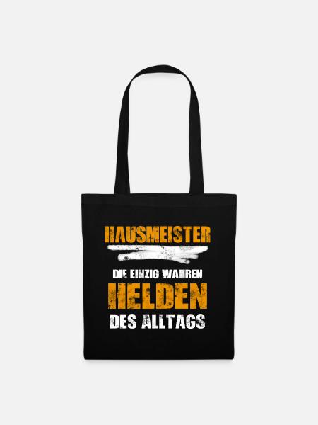 Hausmeister Geschenk - Stoffbeutel - Schwarz