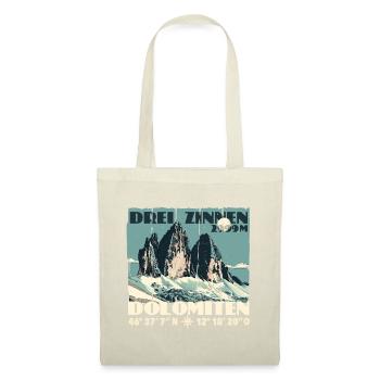 Trois Pics Dolomites Souvenir Tre Cime Lavaredo - Sac en tissu - nature - Devant