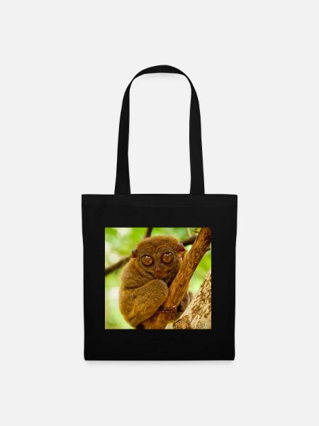 Affe Maske mask Monkey Mask - Stoffbeutel - Schwarz