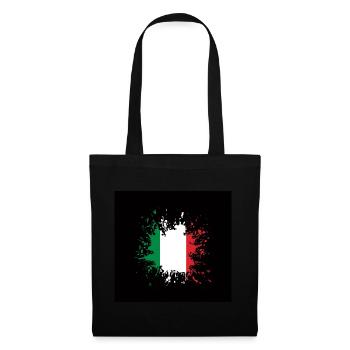 Italy mask italien black mask Maske Italien flag - Stoffbeutel - Schwarz - Vorne