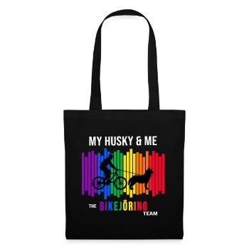bikejöring husky zughund zughundesport hundesport - Tote Bag - black - Front