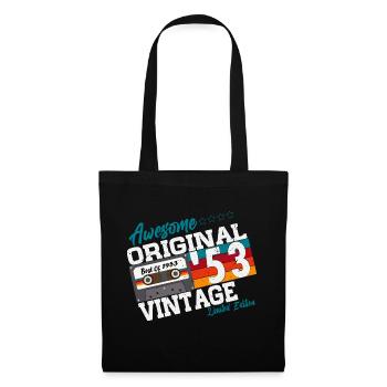 Original 1953 Vintage Cadeau d’anniversaire Rétro - Sac en tissu - noir - Devant