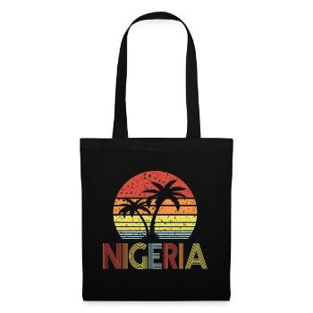 Nigéria - Sac en tissu - noir - Devant