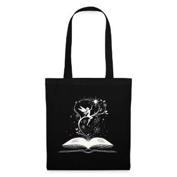 Magic of Words - Book Fairy - Tote Bag - black - Front