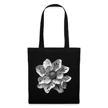Flower Edelweiss Abstract - Tote Bag - black - Front