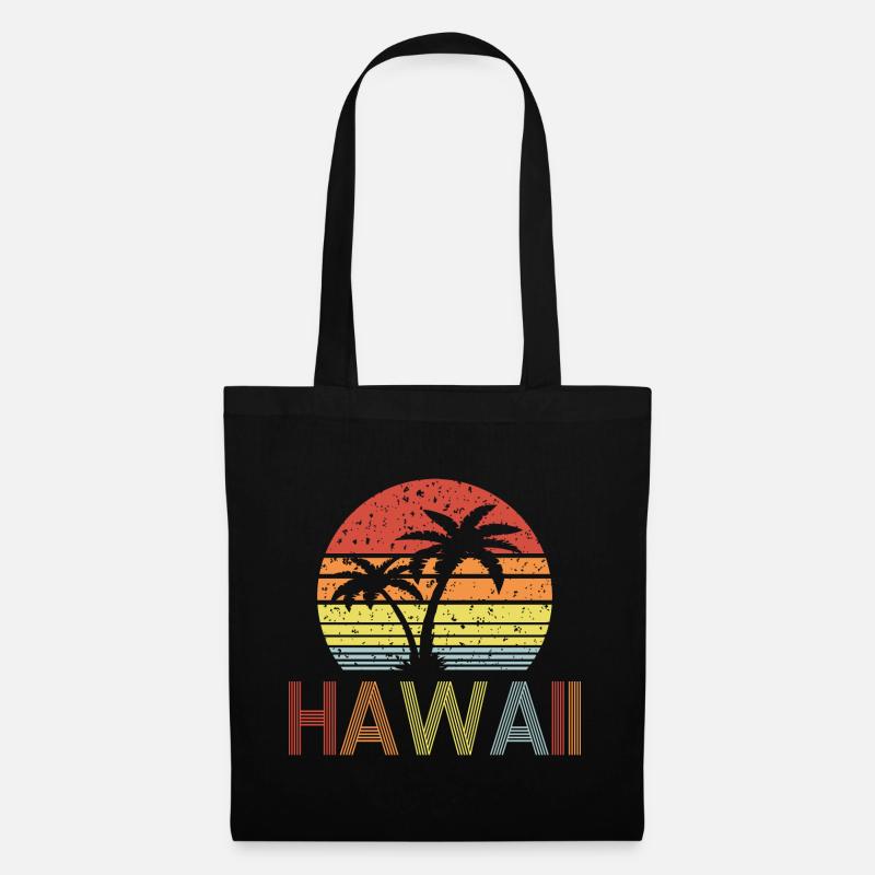 Hawaii - Stoffbeutel - Schwarz