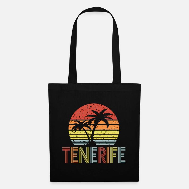 Tenerife - Stoffbeutel - Schwarz