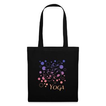 Yoga Om Namaste - Stoffbeutel - Schwarz - Vorne