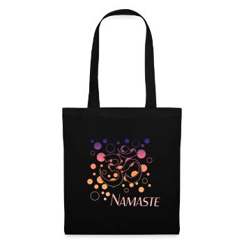 Yoga Namaste - Stoffbeutel - Schwarz - Vorne