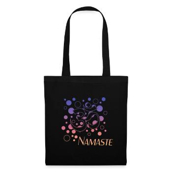 Namaste - Stoffbeutel - Schwarz - Vorne