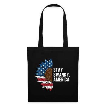 Stay Swanky America Funny Patriotic Humor - Tote Bag - black - Front