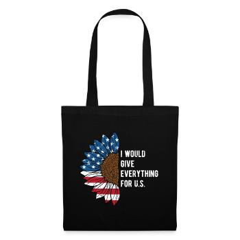I Will Give Everything for US Patriotic American - Tote Bag - black - Front