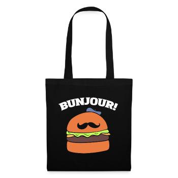 Burger -Wortspiele Fastfood -Liebhaber - Stoffbeutel - Schwarz - Vorne