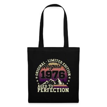 Original August 1976 46th Birthday Fun Gift - Tote Bag - black - Front