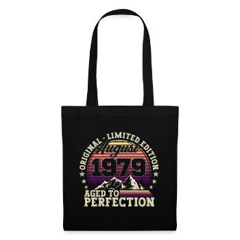 Original Août 1979 43e anniversaire Cadeau amusant - Sac en tissu - noir - Devant