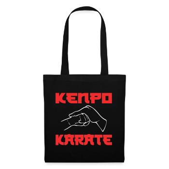 Kenpo Karate Kampfsportler - Stoffbeutel - Schwarz - Vorne