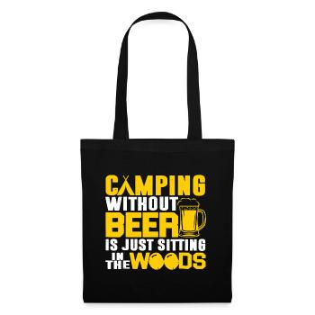 Camping And Beer - Tote Bag - black - Front