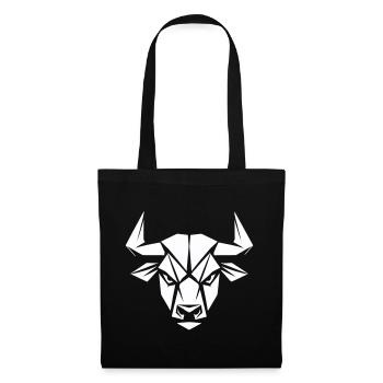 Bull Evil Eye Polygon - Tote Bag - black - Front