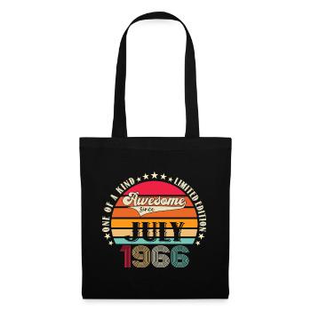 Awesome since July 1966 56th Birthday Men's Fun - Tote Bag - black - Front