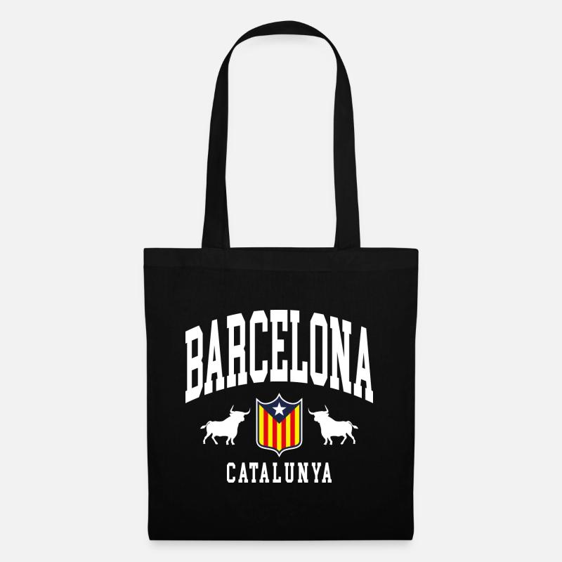 Barcelona - Stoffbeutel - Schwarz