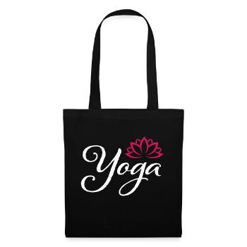 Fille de YOGA - Sac en tissu - noir - Devant
