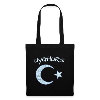 Uyghurs Uiguren Xinjiang - Stoffbeutel - Schwarz - Vorne