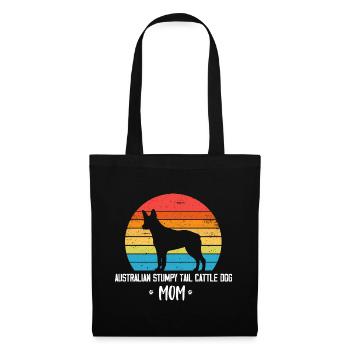 Australian Stumpy Tail Cattle Dog - Stoffbeutel - Schwarz - Vorne