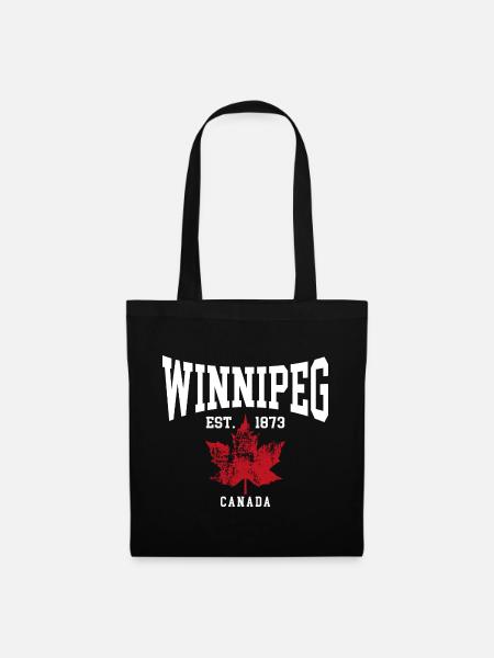 Winnipeg - Stoffbeutel - Schwarz