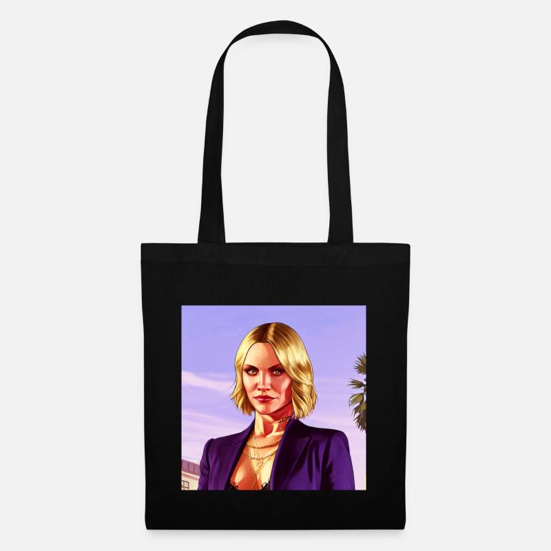 GTA5 Look - Cameron Diaz - Stoffbeutel - Schwarz