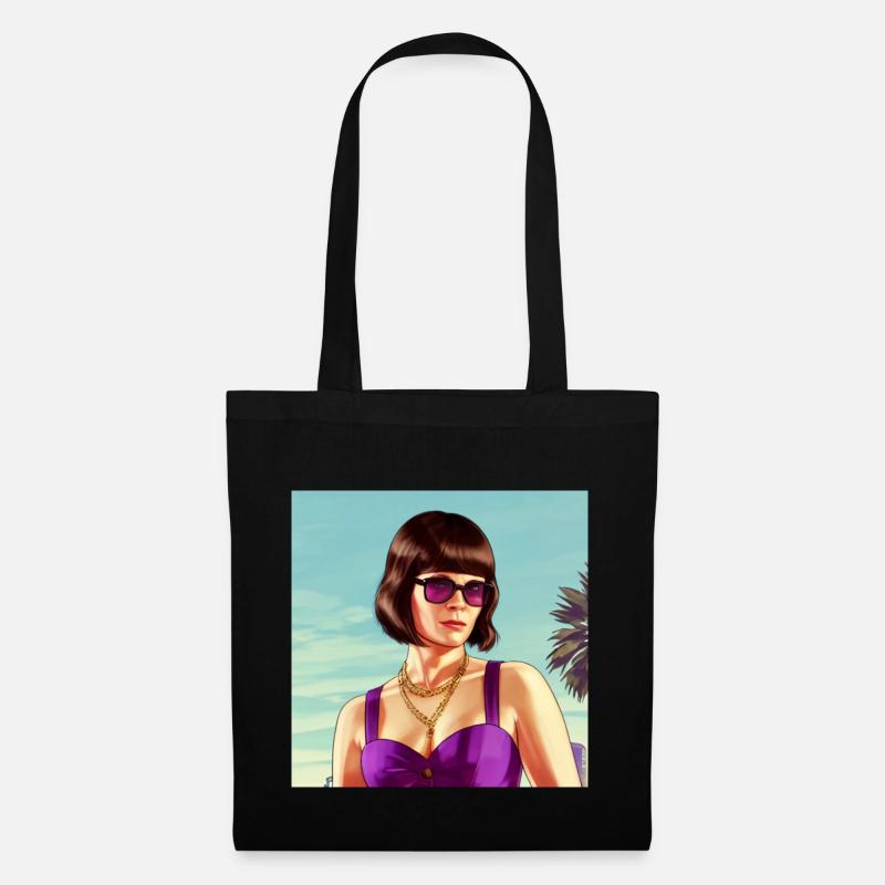 GTA5 Look - Zooey Dechanel - Stoffbeutel - Schwarz