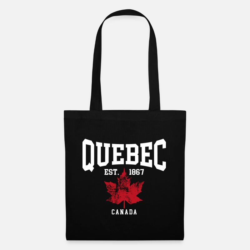 Quebec - Stoffbeutel - Schwarz