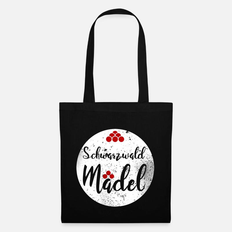 Schwarzwaldmädel - Stoffbeutel - Schwarz