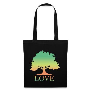 Love, Nature, Forest, Tree, I Love Trees, Environment - Tote Bag - black - Front