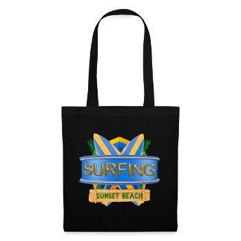 Hawaii, Surfing, Sunset Beach - Tote Bag - black - Front