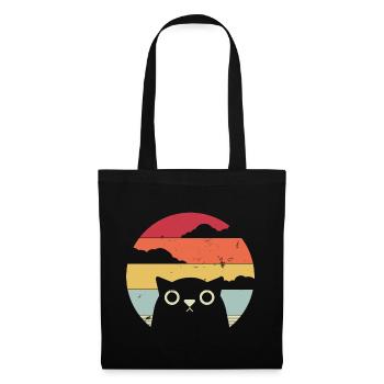 Cat Owner Cat Holder Vintage Retro Gift - Tote Bag - black - Front