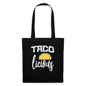 Taco Licious Mexican Food T-Shirt Gift - Tote Bag - black - Front
