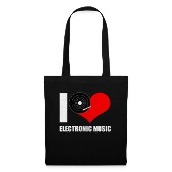 DJ Electric Electro Music Techno Music BPM Gift - Tote Bag - black - Front