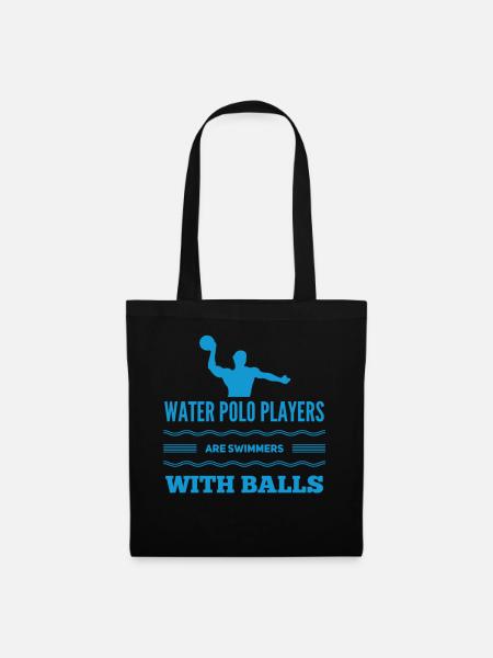 Wasserball Wasserpolo Wasser Polo Sport Geschenk - Stoffbeutel - Schwarz
