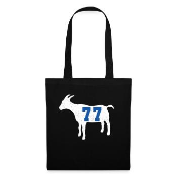 Basketball Streetball Bball Doncic cadeau de chèvre - Sac en tissu - noir - Devant