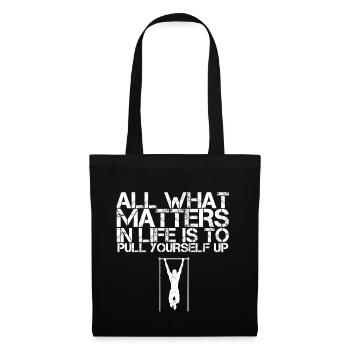 Calisthenics Bar Street Workout Muscle Up Gift - Tote Bag - black - Front