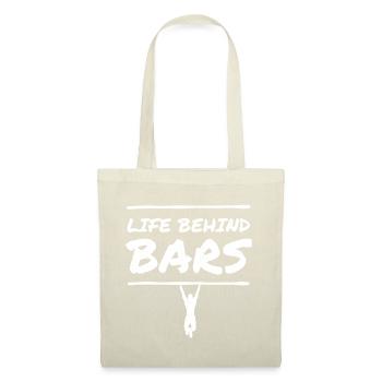 Calisthenics Bar Street Workout Muscle Up Geschenk - Stoffbeutel - Natur - Vorne