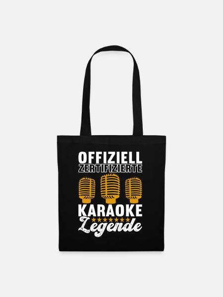 Karaoke Karaokeabend - Stoffbeutel - Schwarz