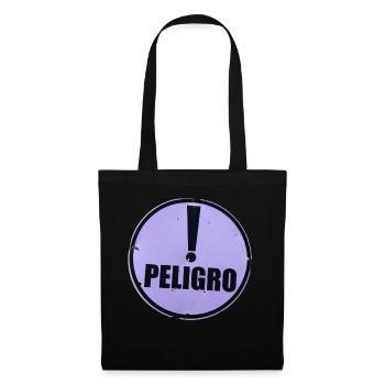 PELIGRO- COOLES DESIGN - Stoffbeutel - Schwarz - Vorne