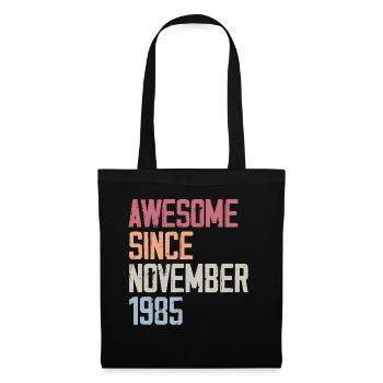 Birthday gift in November 1985 - Tote Bag - black - Front