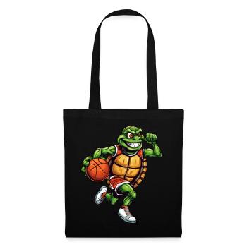 Basketball player turtle - Tote Bag - black - Front