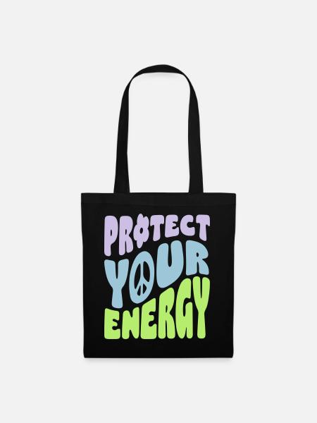 Protect Your Energy - Stoffbeutel - Schwarz