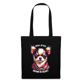 Chihuahua Small In Size Grand In Heart - Tote Bag - black - Front