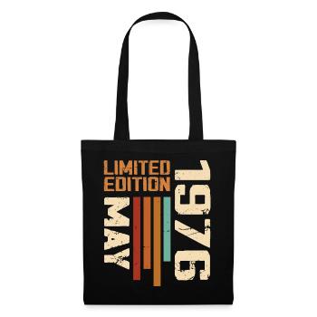 May 1976 Vintage Born In May 1976 Birthday - Tote Bag - black - Front